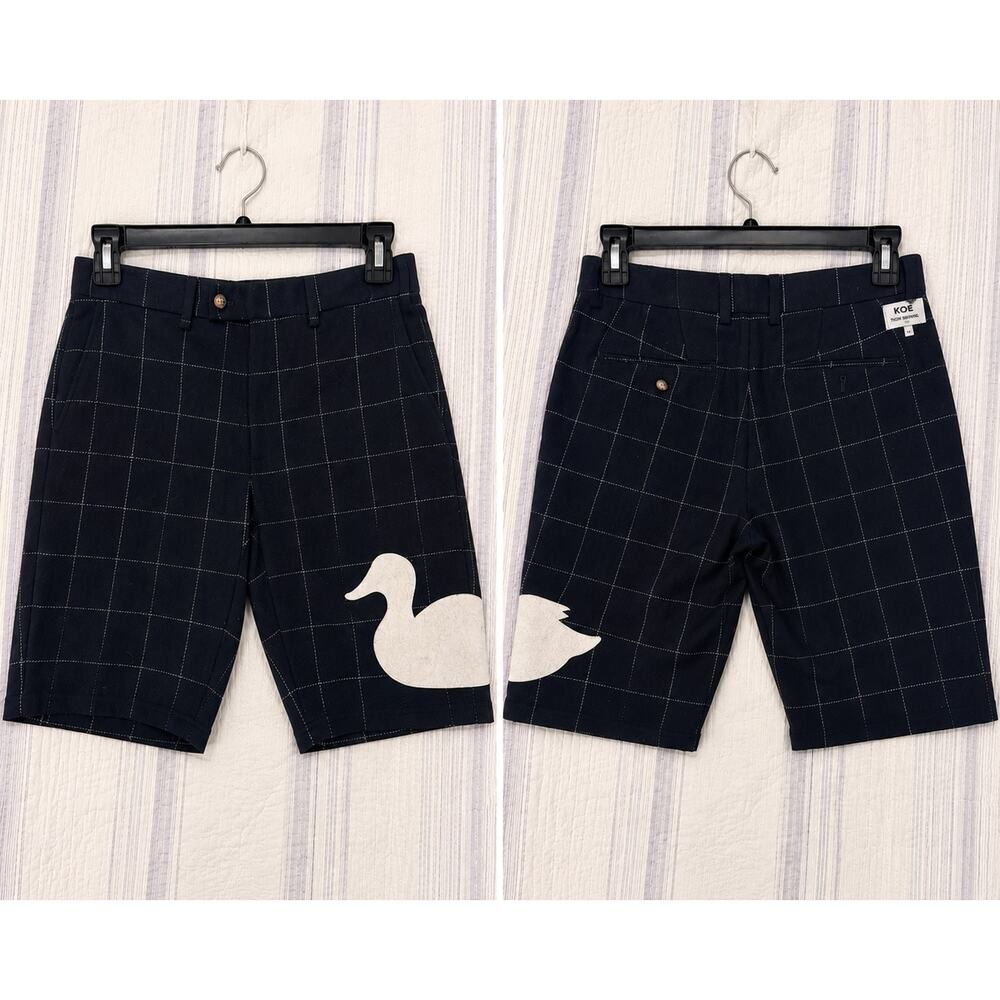 KOE x Thom Browne Plaid Duck Patch Shorts Men’s M